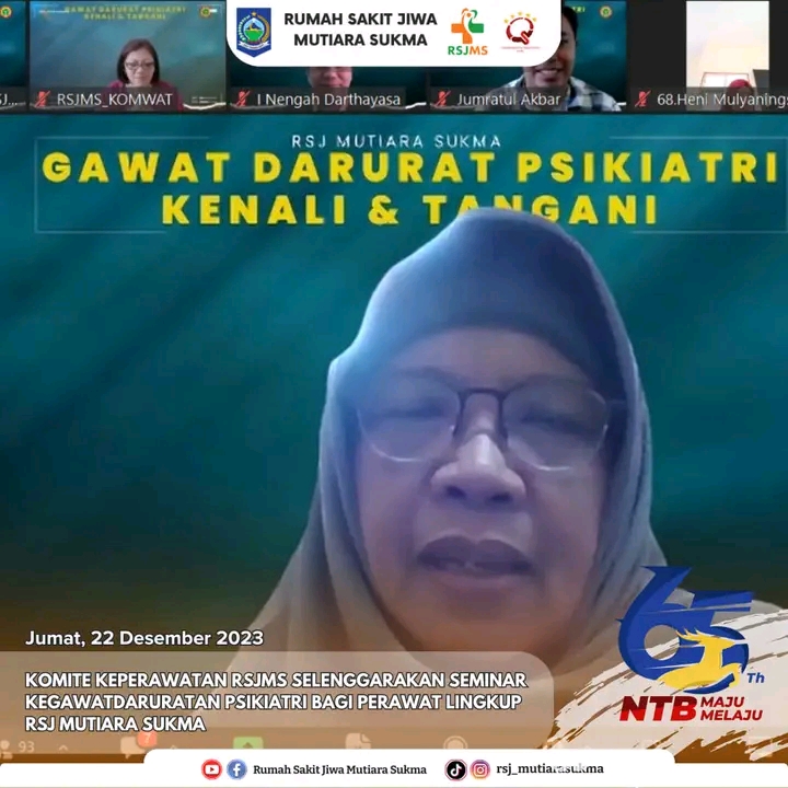 KOMITE KEPERAWATAN RSJMS SELENGGARAKAN SEMINAR KEGAWATDARURATAN PSIKIATRI BAGI PERAWAT LINGKUP RSJ MUTIARA SUKMA